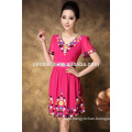 Embroidery Party Dress Casual Dress plus size women clothing embroidered dress